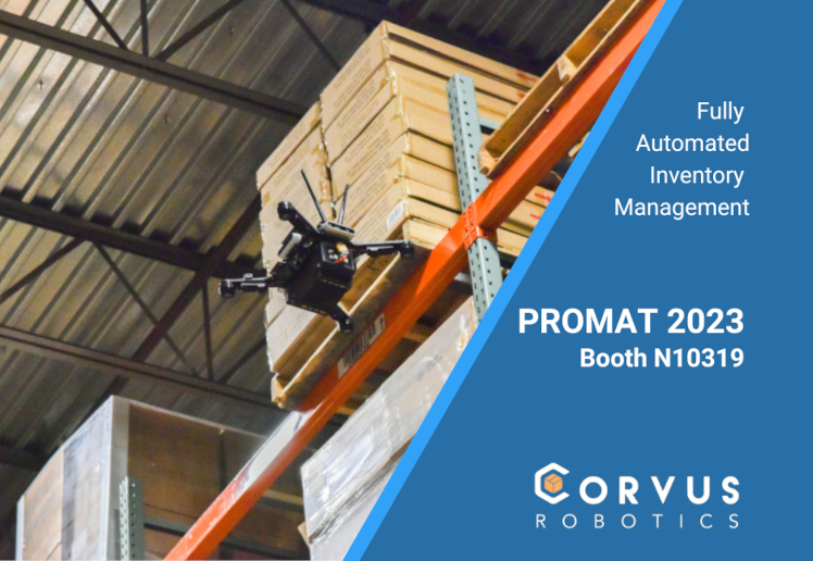 PROMAT 2023 Corvus Robotics Warehouse Inventory Drones